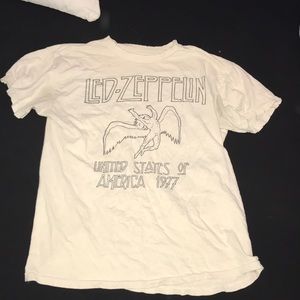 vintage led zeppelin cream shirt